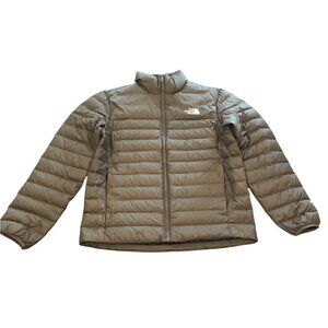 The North Face Men's Sz M Minoqua Down Jacket 550 Puffer Winter Coat Olive Green
